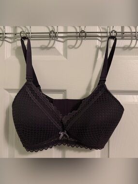 Seraphine Purple Lace Wireless Nursing Bra